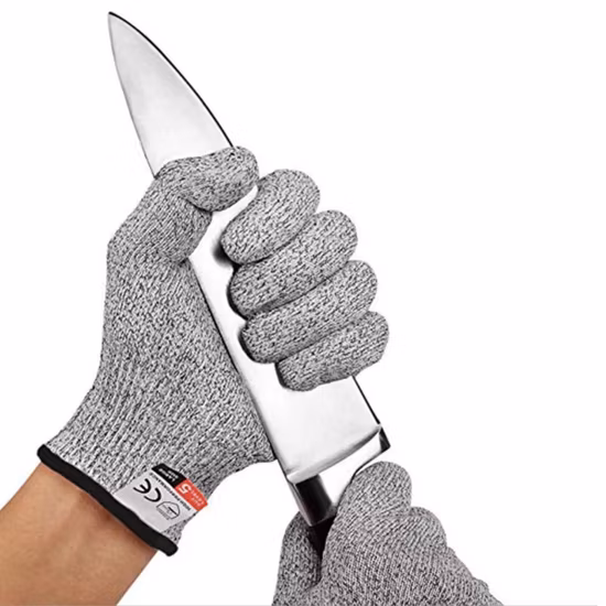 Schnittfeste Handschuhe, lebensmittelechte Sicherheitshandschuhe, Küchen-Schnittschutzhandschuhe zum Schneiden, Schneidarbeitshandschuhe der Stufe 5